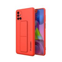 Wozinsky Kickstand Case silikonové pouzdro se stojánkem Samsung Galaxy M51 červené 5907769317385