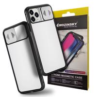 Wozinsky Magnetic Cam Slider Case magnetický 360 celoplošný skleněný kryt kamery telefonu Huawei P40 černý 5907769310454