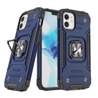 Wozinsky Ring Armor iPhone 14 Plus pancéřové pouzdro s magnetickým držákem kroužek modrý 5907769320361