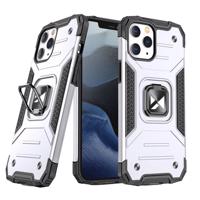 Wozinsky Ring Armor obrněný hybridní kryt + magnetický držák iPhone 13 stříbrný 5907769318023