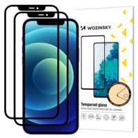 Wozinsky sada 2x superpevné Full Glue tvrzené sklo přes celou obrazovku s rámečkem Case Friendly iPhone 12 Pro / iPhone 12 černá 5907769315497