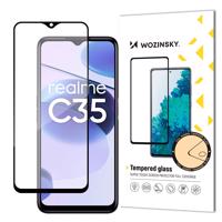 Wozinsky super silné Full Glue tvrzené sklo přes celou obrazovku s rámečkem Case Friendly Realme C35 černé 5907769309540