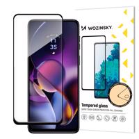 Wozinsky Tvrzené sklo Full Glue pro Motorola Moto G54 přes celý displej s rámečkem - černé 5907769321740