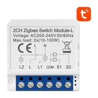 ZigBee Avatto LZWSM16-W2 BezNeutrální bílá inteligentní spínač přípojnic TUYA